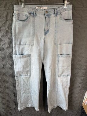 Celebrity Pink Jeans Women’s 11/30 Blue Cargo Cotton Blend